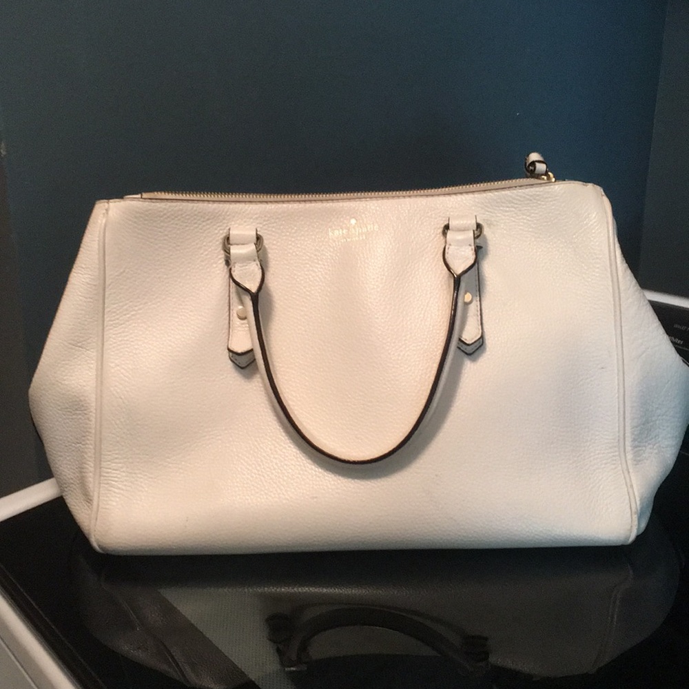 Kate Spade white leather bag